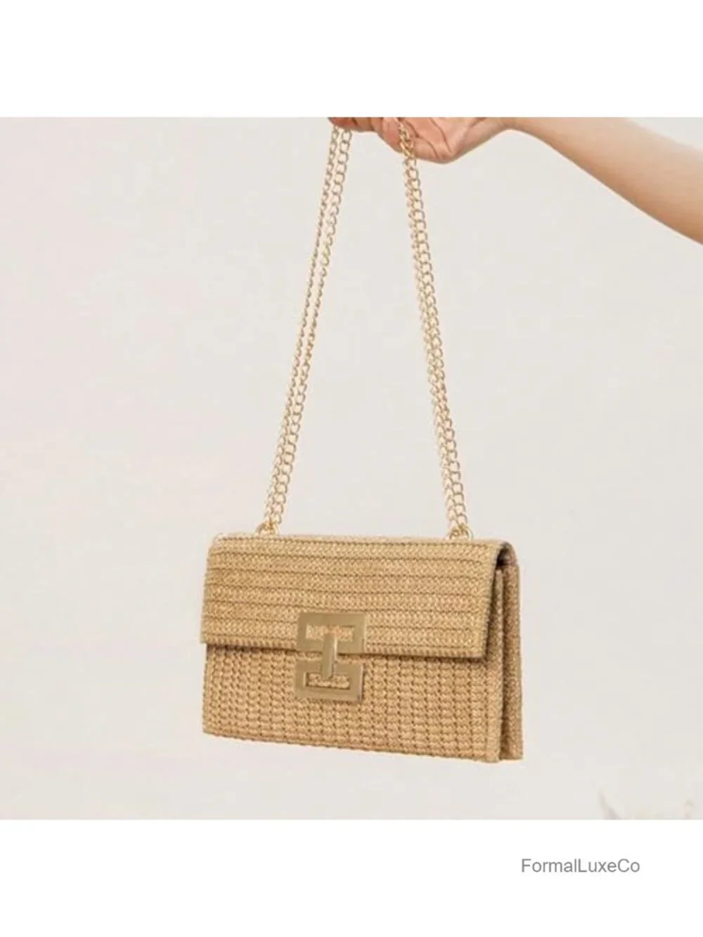 Straw Clutch Purse for Women Evening Handbag Summer Beach Shoulder Crossbody Bag